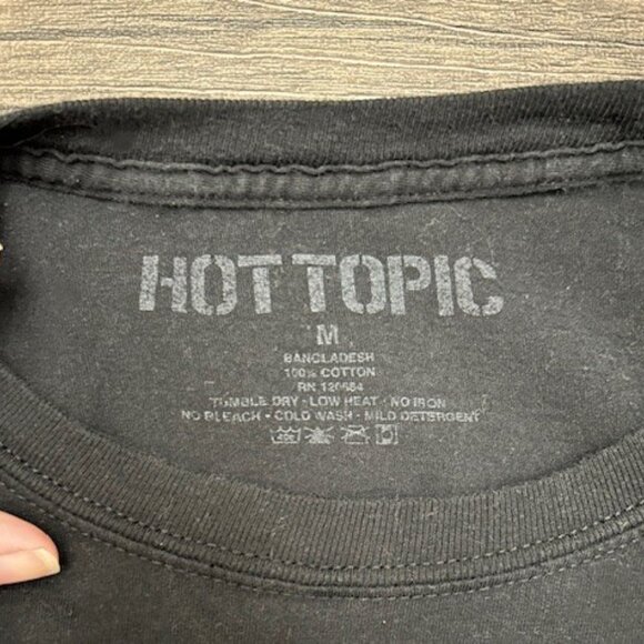 Psychedelic Mad As‎ A Hatter Grunge Rock Tee | Black Unisex M Hot Topic Edgy - Picture 3 of 6